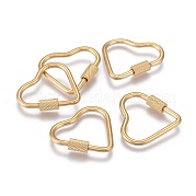 Брелоки с винтовым карабином из нержавеющей стали 304 ZIRC-F255-060G