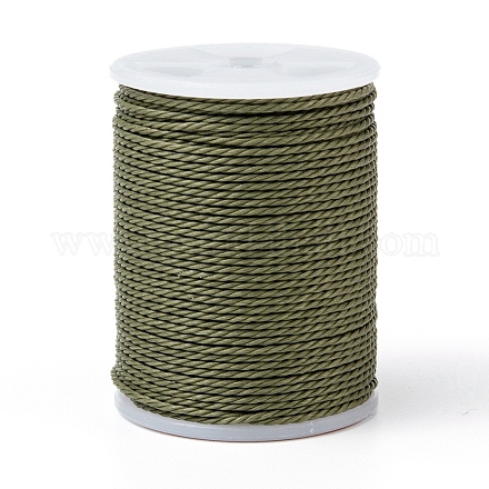 Круглый вощеный полиэфирный шнур X-YC-G006-01-1.0mm-37-1