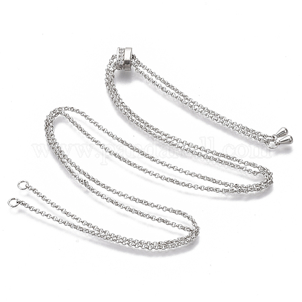 Изготовление латунных ожерелий KK-S061-162P-1