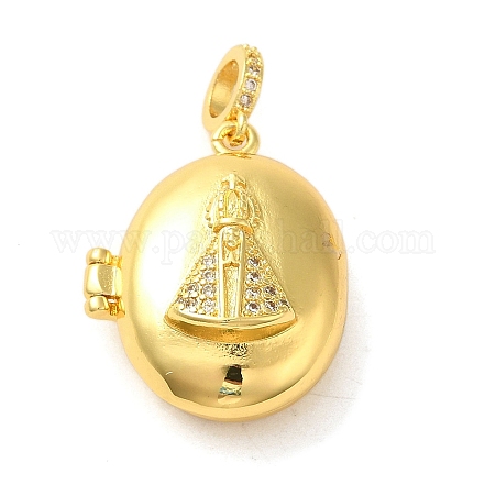 Латунные микропаве прозрачные подвески с фианитом FIND-Z041-14A-1