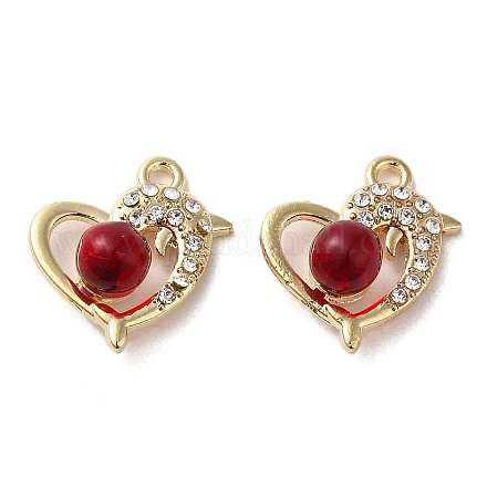 Подвески из сплава с сиамскими стразами FIND-B032-13G-02-1