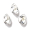 K9 Glass, Imitation Czech Rhinestone, Teardrop, Silver Shade, 8x6x3.5mm
