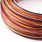 Round Aluminum Wire, Colorful, 18 Gauge, 1mm, about 93.6m/roll
