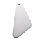 Non-Tarnish 304 Stainless Steel Pendants, Stamping Blank Tag, Triangle, Stainless Steel Color, 38x19x1mm, Hole: 1.2mm