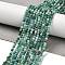 Natural Chrysocolla Beads Strands, Faceted, Round, 3mm, Hole: 0.8mm, about 141pcs/strand, 15.55''(39.5cm)