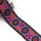 Flat Ethnic Style Embroidery Polyester Ribbons, Jacquard Ribbon, Garment Accessories, Deep Pink, 2 inch(50mm), about 7.66 Yards(7m)/pc