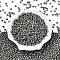 Baking Painted Glass Seed Beads, Bicone, Gray, 4.5x4mm, Hole: 1mm, about 5232pcs/pound