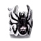 Halloween Theme PVC Claw Hair Clip, Hair Accessories for Women Girls, Spider, 45x61x48mm