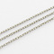 Tarnish Resistant Unwelded 304 Stainless Steel Rolo Chains, Belcher Chain, with Spool, Stainless Steel Color, about 16.4 Feet(5m)/roll, 3x1mm