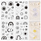 64 Patterns Non-woven Fabrics Water-soluble Embroidery Aid Drawing Sketch, Rectangle, Rainbow, 297x210mmm, 4 sheets/set