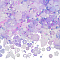 SUNNYCLUE 1 Box About 200G Acrylic Assorted Bead Set Kawaii Aesthetic Beads 2mm 4mm 8mm Purple Round Crackle Rose Flowers Butterfly Bead Kit for Jewelry Making Necklace Earring Wedding Women Adults