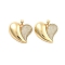 Brass Pave Clear Cubic Zirconia Pendants, Cadmium Free & Lead Free, Golden, Heart, 25x28x7mm, Hole: 5mm