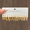 6 Pairs Alloy Hoop Earring Sets, with Imitation Pearl, Golden, 20mm