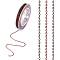 Soldered Brass Heart Chains, Cadmium Free & Nickel Free & Lead Free, with Spool, Red Copper, 1.8x2.4x0.4mm, about 39.37 Feet(12m)/roll