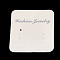 Cardboard Earring Display Cards, Rectangle, Linen, 50x44mm