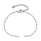 304 Stainless Steel Satellite Chain Bracelet Making, Golden, 6-5/8 inch(16.7cm), Hole: 2.5mm