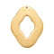 304 Stainless Steel Pendants, Manual Polishing, Laser Cut, Flower, Golden, 35x25x0.8mm, Hole: 1.2mm