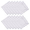 Cotton Handkerchief, with Polyester Lace, Square, White, 255x255x0.5mm