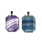 Natural Fluorite Pendants, Faceted Rectangle Charms, with Rack Plating Brass Findings, Platinum, 34x23x8mm, Hole: 4.5x6mm