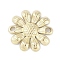 304 Stainless Steel Links Connector Charms, Sunflower, Real 14K Gold Plated, 14x2mm, Hole: 1.2mm