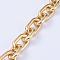 Handmade CCB Plastic Figaro Chains, Oval, for Jewelry Making, Golden, Link: 28x17x5mm, 24x18.5x5mm, 39.37 inch(1m)/strand