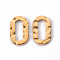 Hammered 201 Stainless Steel Linking Rings, Oval, Golden, 12.5x7.5x1mm, Inner Diameter: 3x8.5mm