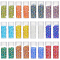 Glass Seed Beads, Transparent Colours Rainbow, Round, Mixed Color, 3mm, Hole: 1mm, 12 colors, 10g/color
