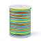 Segment Dyed Polyester Thread, Braided Cord, Colorful, 1mm, about 7.65 yards(7m)/roll