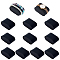 PU Imitation Leather Watch Display Pillows, with Sponge Inside, Black, 4.45x7.2x3.65cm