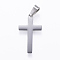 Tarnish Resistant 304 Stainless Steel Pendants, Cross, Stainless Steel Color, 28x15.5x1.9mm, Hole: 8x5mm