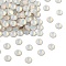 Preciosa® MAXIMA Crystal No Hotfix Flatback Stones, Czech Crystal, Dura Foiling, Round(438 11 615 Chaton Rose), 01000 White Opal, SS6(1.9~2.1mm)