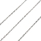 304 Stainless Steel Teardrop Link Chains, Unwelded, Stainless Steel Color, 4.5x2x1.3mm