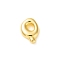 Brass Pendants, Cadmium Free & Nickel Free & Lead Free, Real 18K Gold Plated, Letter Q, 23.5x17x7.5mm, Hole: 2.5x4mm
