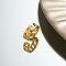 DIY fashionable stainless steel ring with non fading color, female niche high-end light luxury tagram style