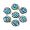Painted Transparent Acrylic Beads, Imitation Amber, Rose, Light Sky Blue, 17x16.5x7.8mm, Hole: 2mm, about 442pcs/500g