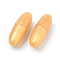 Plastic Breakaway Clasps, For Rubber Silicone Teething Necklaces, Gold, 24x9mm, Hole: 2.5mm
