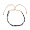Vintage Ethnic Style Glass Tila Beaded Handmade Slider Bracelets for Women, Colorful, 11 inch(28cm)