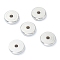 Non-Tarnish 202 Stainless Steel Spacer Beads, Flat Round, Stainless Steel Color, 8x2mm, Hole: 1.5mm