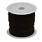 Faux Suede Cord, Faux Suede Lace, Coconut Brown, 4x1.5mm, about 5.46 yards(5m)/roll, 25rolls/bag