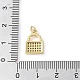 Латунные микропаве прозрачные подвески с фианитом KK-Q813-08B-G-3