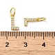 Латунные микро проложить кубического циркония подвески KK-M273-02G-L-3