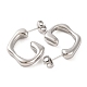 Серьги-гвоздики из нержавеющей стали 304 EJEW-G395-25P-2