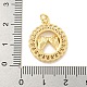 Латунные микропаве прозрачные подвески с фианитом KK-U007-01G-06-3