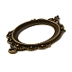 Цинк сеттингами подвески сплава кабошон FIND-WH050-70AB-3