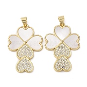Латунные микро проложить кубического циркония подвески KK-D057-08G