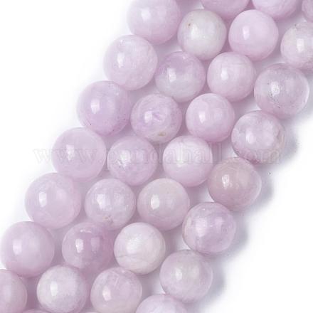 Природных драгоценных камней Kunzite круглые бусины пряди G-O030-6mm-06-1