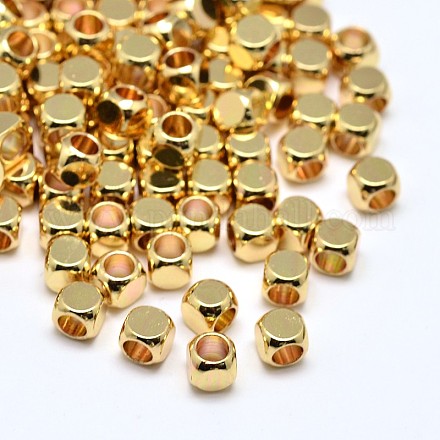Латунь куб бусы KK-M085-A-07G-NR-1