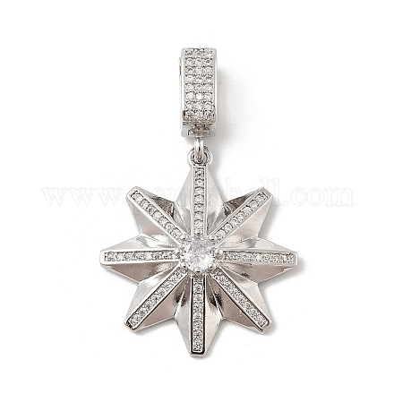 Латунные микро проложить кубического циркония подвески X-KK-U047-10P-1