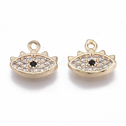 Латунные микро кубические циркониевые прелести KK-N231-13-NF-1