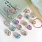 Transparent Acrylic Beads, Skull, AB Color Plated, with Glitter Powder, Mixed Color, 22x18mm, about 120pcs/500g